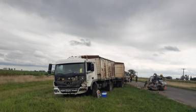 Dos camiones de Bragado involucrados en un accidente cerca de Chivilcoy