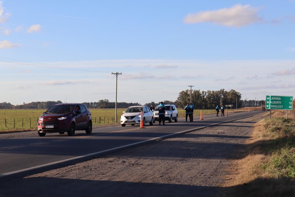 Con apoyo municipal, se realizó un nuevo operativo vehicular en rutas 5 y 46