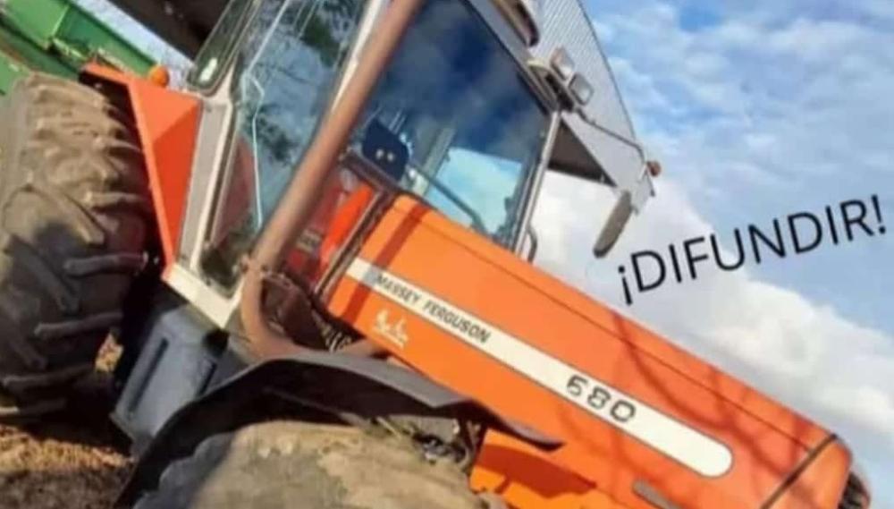 Robaron un tractor cerca de O'Brien y apareció en Chacabuco