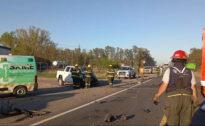 Un hombre de 81 años perdió la vida al chocar contra un camión en ruta 5