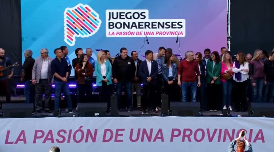 Juegos Bonaerenses: Kicillof estuvo en el acto de apertura y nuevamente fue silbado